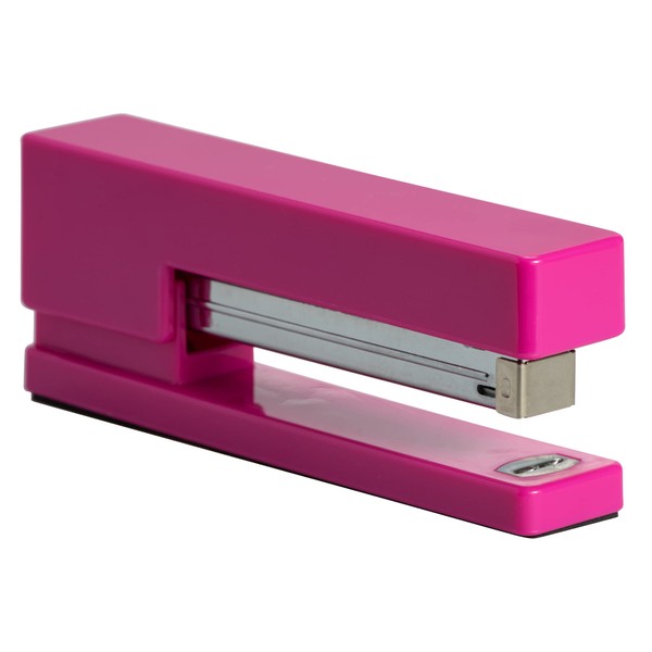 JAM PAPER Modern Desk Stapler - Pink - Sold Individually