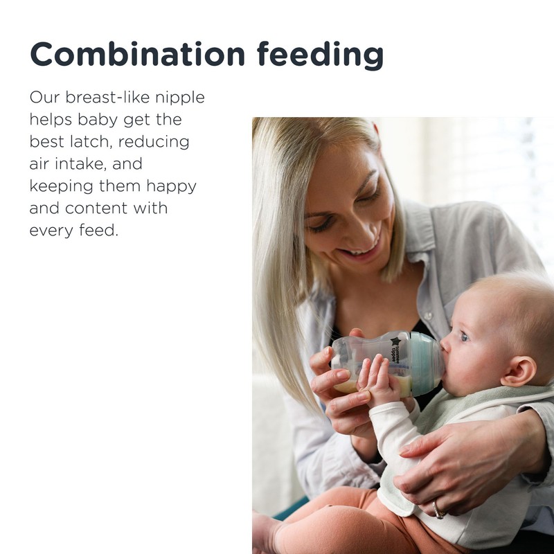 Tommee Tippee Closer to Nature Biberón para líquidos más espesos,