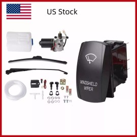 Liangren Electric Windshield Wiper Motor Kit Wiper &Rocker Switch FOR Can Am Marverick X3