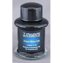Jeans Blue Premium Fountain Pen Bottled Ink from De Atramentis by De Atramentis