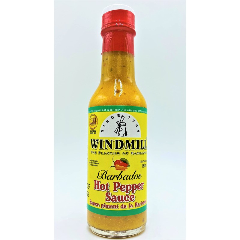 Bajan Windmill Barbados Hot Yellow Pepper Sauce 5oz/148 ml (2