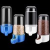 Weewooday 4 Pieces Automatic Bird Feeder Cage Water Dispenser Bird