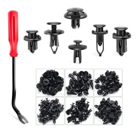 ELIFEPARTS 120 PCS 6 Types Rivets Push On Rivets Bumper Clips Fastening Buckle Fastener Fender Nylon Rivets