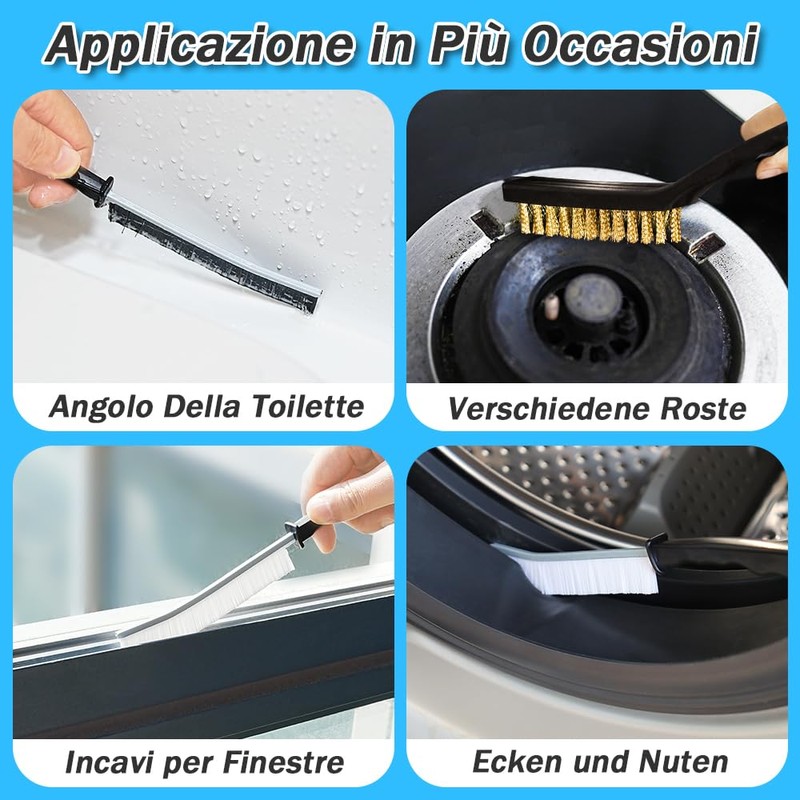4 Pieces Grout Cleaning Brushes, Multipurpose Cleaning Brushes, Grout Cleaning