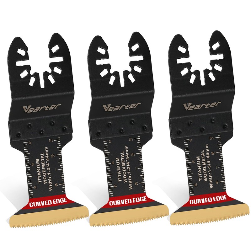 Vearter Bi-Metal Titanium Oscillating Tool Blade 5PCS for Soft Metal,