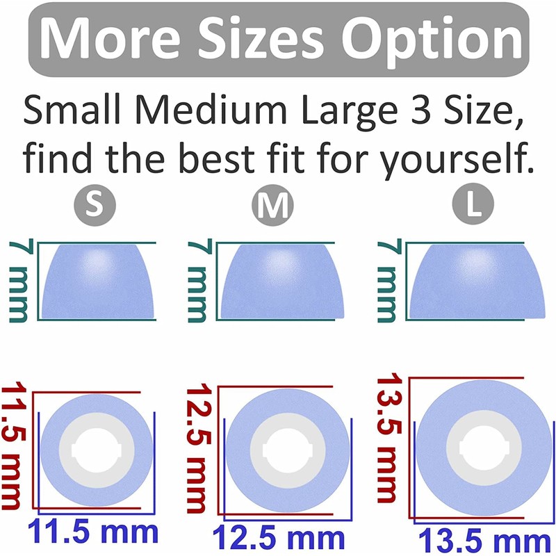 BLLQ Memory Foam Ear Tips Compatible with Galaxy Buds 2