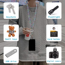 FRMARCH Cell Phone Lanyards,Wrist Straps for Phone Crossbody Patch Smartphone Lanyards,Adjustable Neck Strap Leash&2 Patches Tab