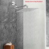 NearMoon Rain Shower Head, High Flow Stainless Steel Square Rainfall