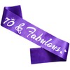 HUBEISIYU 70 & Fabulous Birthday Sash, 70th Birthday Gifts idea