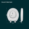 R&T Toilet Seat Round B1099, Heavy-Duty up to 440 lbs,