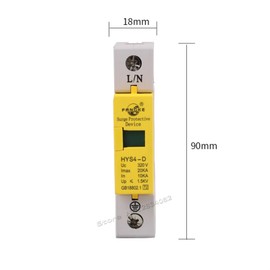 CGPOCMWGX 320V 10KA~20KA 1 P 1 Pole SPD House Surge Protector Protective Low-Voltage Arrester Device HYS4-D/1 50hz/60hz Circuit Breakers