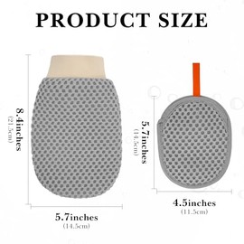 Juego Piezas Bolsa Jabón Malla Texturizada Guante Exfoliante Baño Manoplas Suaves Cuerpo Ideales Hombres Mujeres Accesorios Ducha Gri