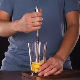 Ice Pick,Ice Crusher,Pick Tool for Breaking Ice Ice Chipper Professional Manual Full Metal Food Grade Ice Crusher Stick for Kitchen Bar Restaurant Easy to Grip(B)