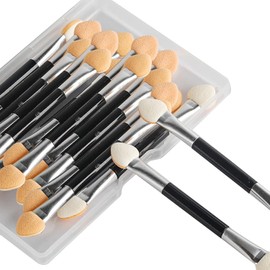 Aplicadores de Sombra de Ojos Desechables de Doble Cara, Cepillos Profesionales de Esponja de Doble Cabeza, Herramienta Cosmética de Maquillaje de Ojos Con Caja para Mujeres y Niñas(2.95 Pulga