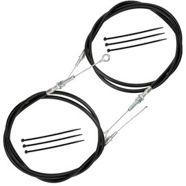 YHLFOOZ 2pcs-Universal Throttle Cable 63" Long Inner Wire 71" inch Long Replacement for Manco Go Kart 8252-1390 Go Kart, Throttle Cable for Go Kart (with 6 Cable Ties)