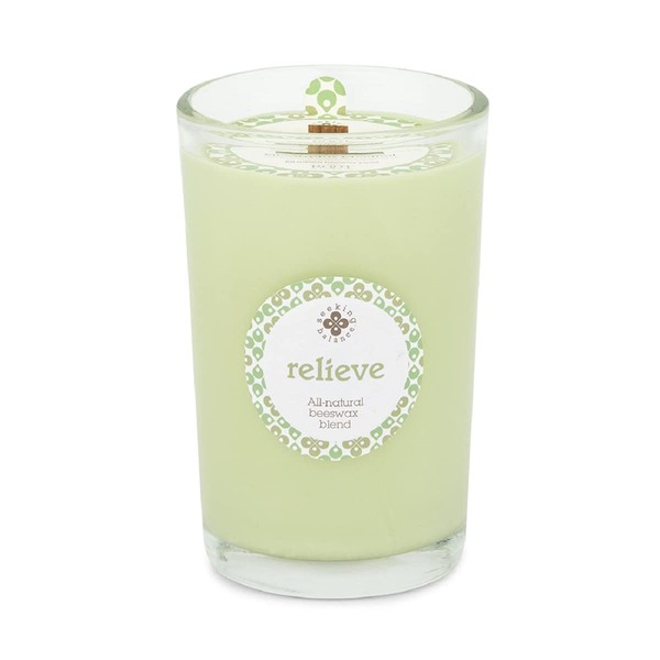 Root Candles Seeking Balance Wood Wick Spa Aromatherapy Candles, 8-Ounce,