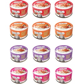 Fussie Cat Wet Cat Food in Goat Milk Gravy w/ Tuna (12 Cans Total, 2.47 Oz Each)