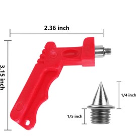LATRAT Pack of 14 6 mm track spikes with 1 spike key, stable cross-country spikes for jumping, running, hiking, plastic, catwalk