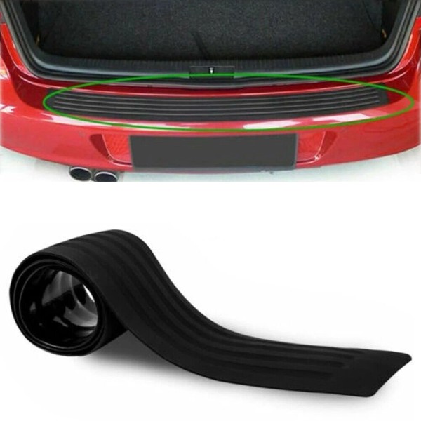 Unbranded Car Rear Bumper Sill Protector Soft Plate Rubber Back