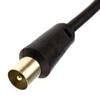 kenable RF Right Angle TV Aerial Freeview Plug Video Cable