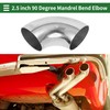 Motoforti 2.5" Inch OD 90 Degree Mandrel Bend Elbow Car