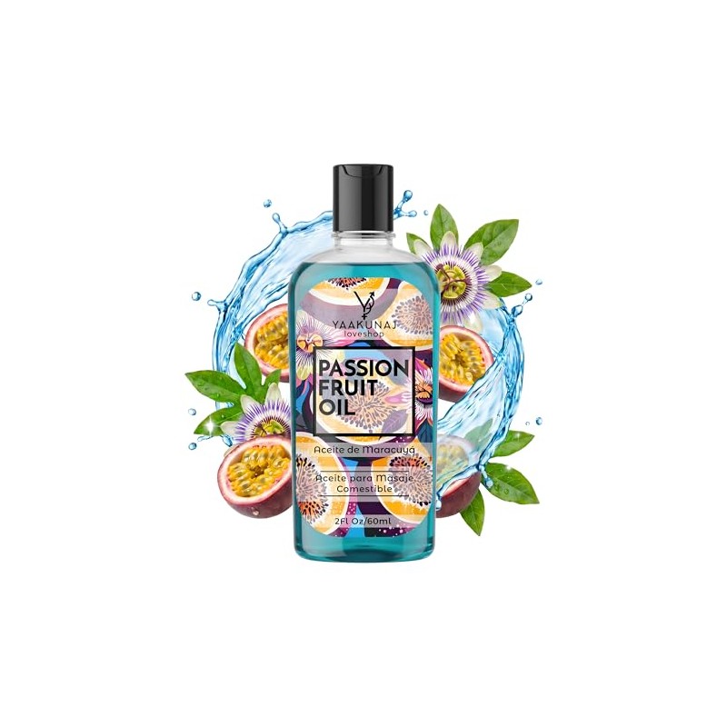 Aceite Masajes Corporal Aroma Maracuyá Yaakunaj Loveshop Passion Fruit Oil