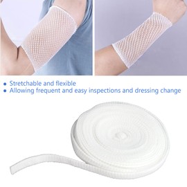 11 Metre Bandage Roll, Mesh Bandage, Wound Bandage, Fixing Mesh Cuff, Stretchy Elastic Mesh Bandage for Fixing Head, Arms, Leg and Abdominal Bandage, 100 x 1.7 cm
