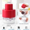 SCHVUBENR 7-IN-1 Large Cherry Pitter Tool - Portable Cherry Corer