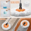 Nolopau Spin Mop and Bucket with Wringer Set, Double Bucket