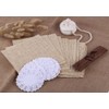 DECORA 3.5inch Round White Lace Paper Doilies for Wedding Tableware