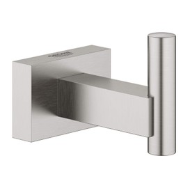 GROHE Essentials Cube 40511DC1 Bathroom Accessories Bathrobe Hook Concealed Attachment Supersteel