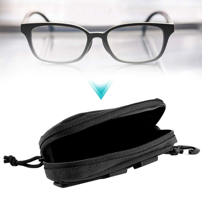Milltrip Tactical Molle Glasses Case, Shockproof Protective Box, Glasses Hard