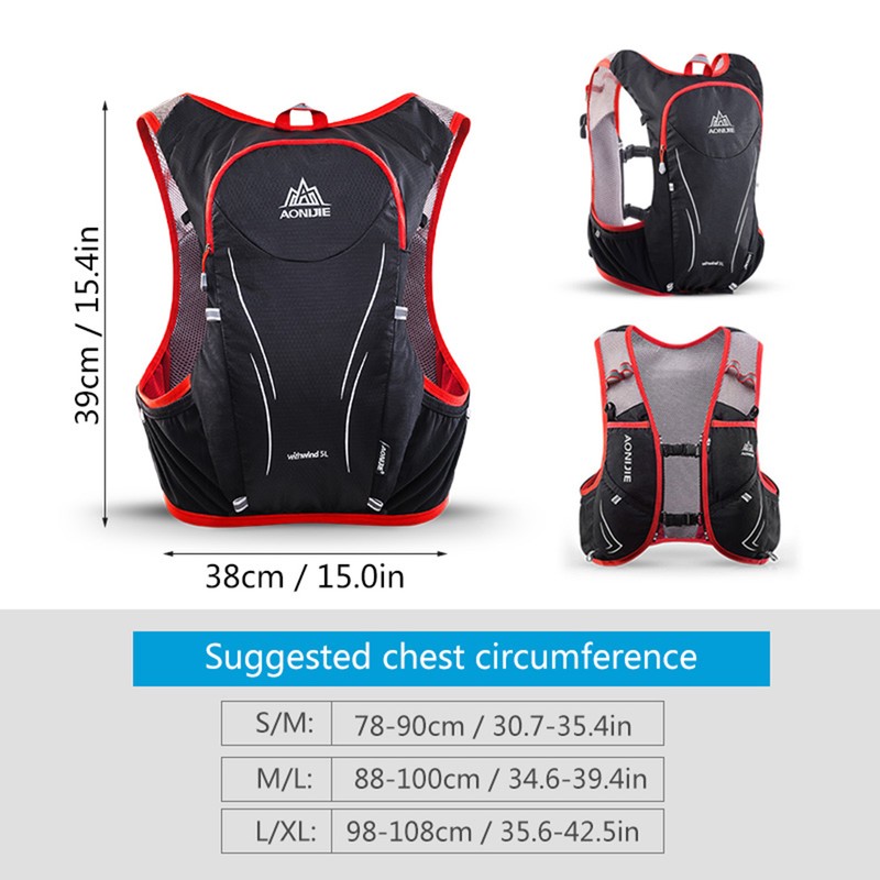 [通拓商品]AONIJIE 5L Hydration Vest Water Bladder Backpack Outdoor Hiking Running