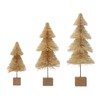 Creative Co-Op Sisal Bottle Brush Tree with Wood Base, Cream