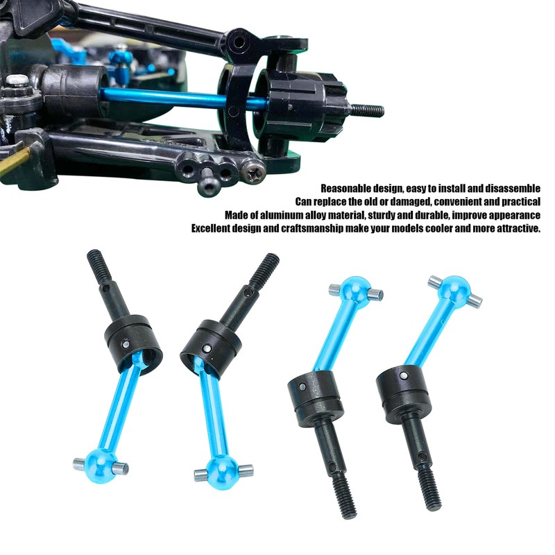 4Pcs Metal Universal Drive Shaft CVD 70mm for Tamiya TT02