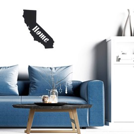 Memory Mats & Word Art US States Decorative Wall Signs, Vacation & Destination Geographic Graphic Plaque (California Outline)