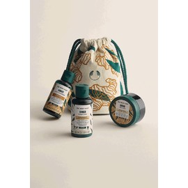 The Body Shop Ginger Shampoo 60ml, Conditioner 60ml, Hair Scalp Scrub 50ml, Pouch Set