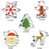 5 Pieces Christmas Cookie Cutter Set - Gingerbread Man, Christmas