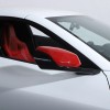carcartrim-2022 Red ABS Side Mirror Cover Cap For C8 Corvette