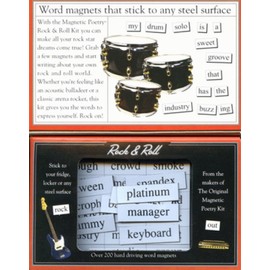 Magnetic Poetry - Rock & Roll Kit - Words for Refrigerator - Write Poems and Letters on the Fridge - Made in the USA