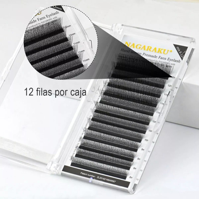 Nagaraku Extensión De Pestañas Nagaraku W Shape 4d