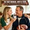 WELLBANEE Football Dad Gifts for New Dady Papa Bonusdad Stepdad