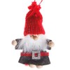 Sass & Belle 2 Red & Grey Felt Santa Christmas