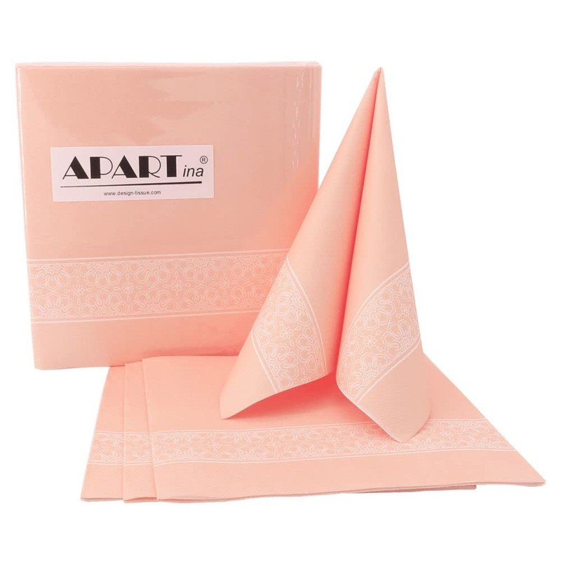 APARTina 50 Napkins Lace 40 x 40 cm Fabric-Like Airlaid