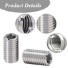Pack of 6 Threaded Insert, Threaded Sleeve M8 to M6