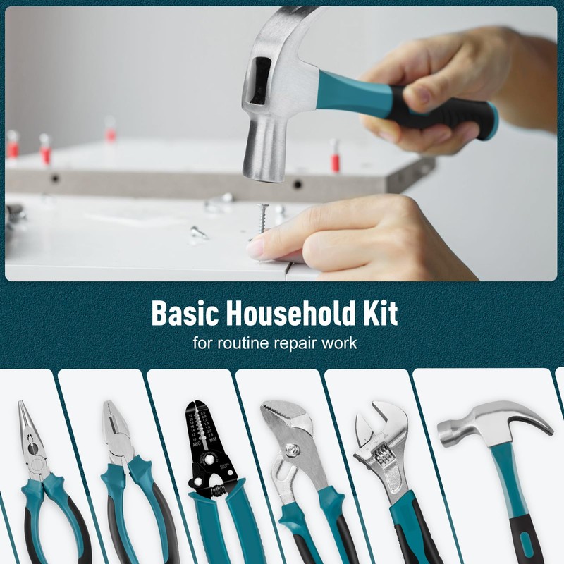 Sundpey Home Tool Kit 281-PCs - Portable Complete Basic Repair