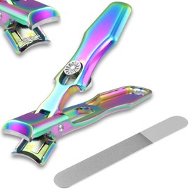 XGIZMOO Nail Clippers for Men Thick Nails,Large Wide Jaw Opening Toe Nail Clippers for Seniors,Long Handle Catcher Heavy Duty Stainless Steel Portable Ultra Sharp Nail Clipper