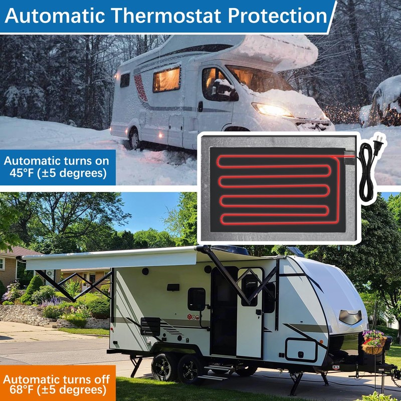 RV Holding Tank Heater Pad,3PK 12"x18" 120V RV Tank Heater