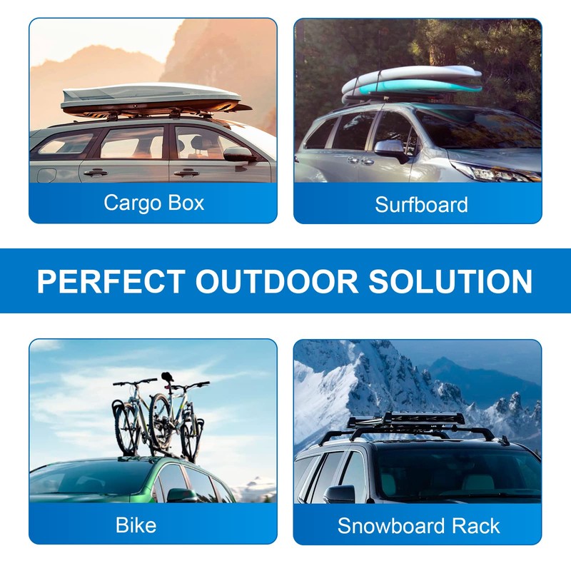 FengYu Roof Rack Cross Bars 220lb Compatible with Jeep Cherokee