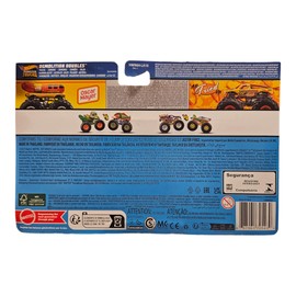 Hot Wheels Monster Trucks Demolition Doubles Oscar Mayer Weinermobile Vs All Fried Up 2 Pack. 1:64 Scale.